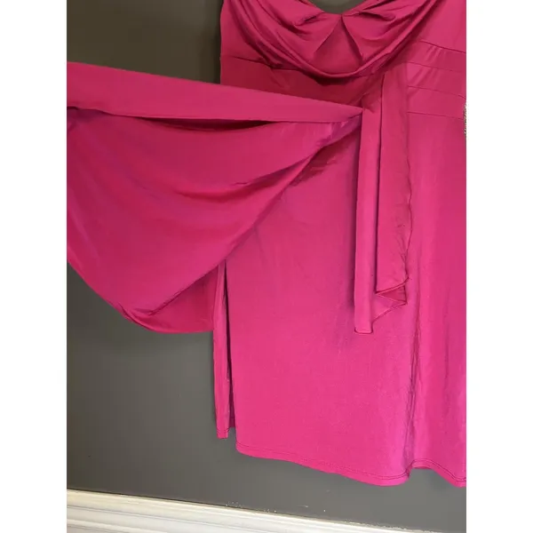 Wet Seal Dress Womens Juniors XL Pink Strapless Sweetheart A-Line Mini Party - Image 3
