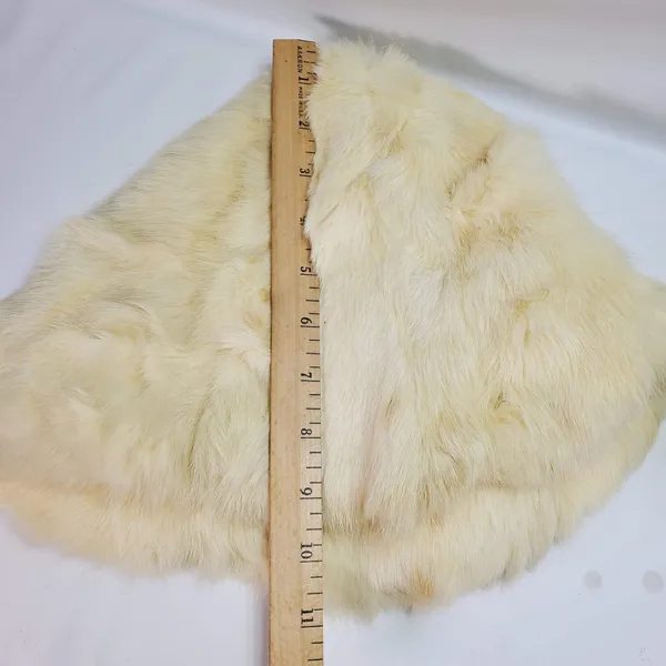 Winter Women Warm White Fox Fur Hat Outdoor Fluffy Funky Hat Bucket - Image 3
