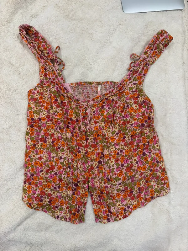 Free People Floral Set Two-Piece Skirt Top - Image 3