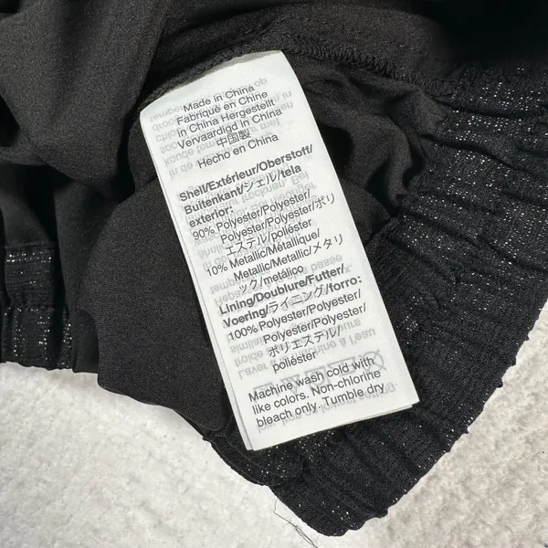 Madewell Lyric Wrap Longsleeve Top Shirt Women X-Small Black Shimmer AF678 - Image 8
