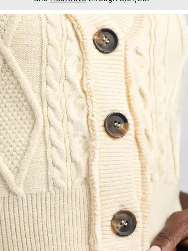 Free People Denson Cropped Sweater Vest size M - Image 2