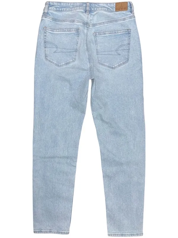 NWOT American Eagle Strigid Mom Jeans High Rise Light Wash Denim Sz 6 (28x29) - Image 2