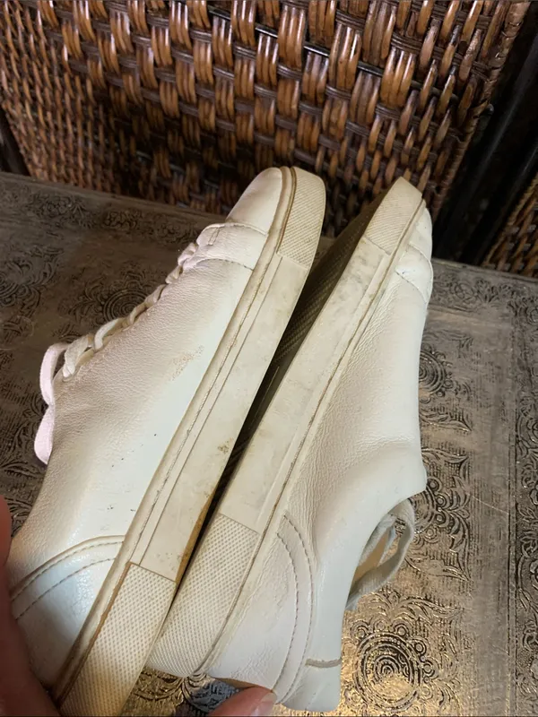 Joie White Leather Sneakers Size 6.5 - Image 5