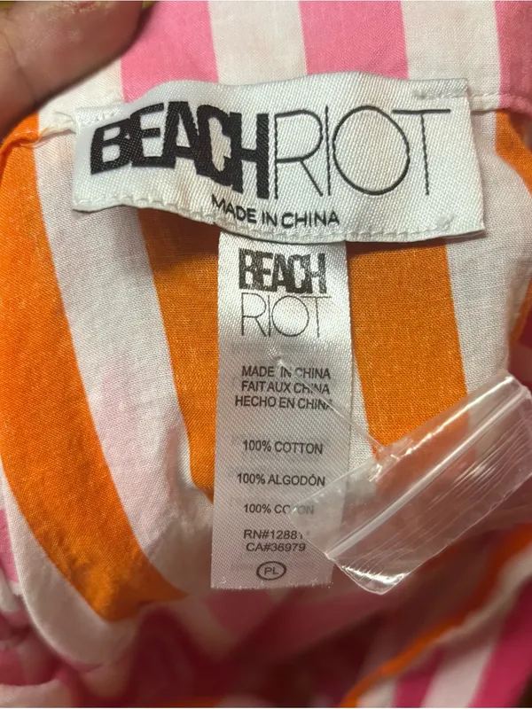 NEW Beach Riot Alexa Revolve Resortwear Vacation Preppy Coastal Coverup Plus LP - Image 6
