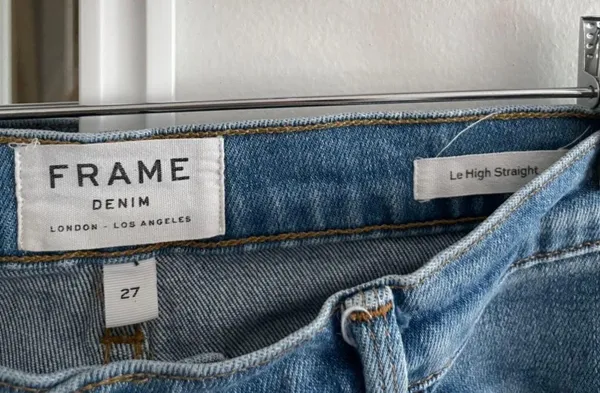 Frame Blue Le High Straight Leg Jeans - Image 6