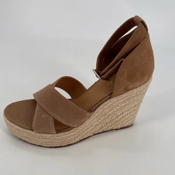 Lisa Vicky Wedge Sandals Tan Size 8 - Image 8