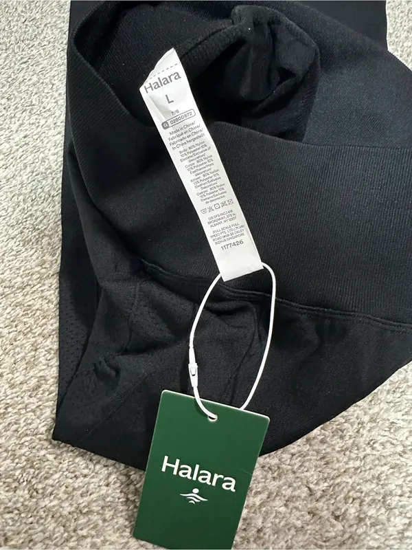 HALARA Black High-Waist Performance Leggings - Image 3