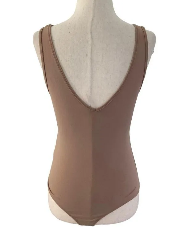 Abercrombie & Fitch Brown Bodysuit Soft Collection Women's Size Medium | 51-26 - Image 3