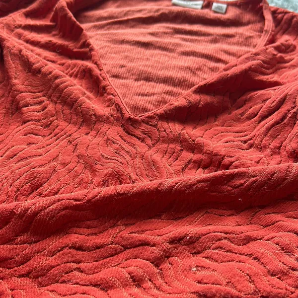 BABATON Animal Print Orange Mesh LS Bodysuit‎ - Image 4