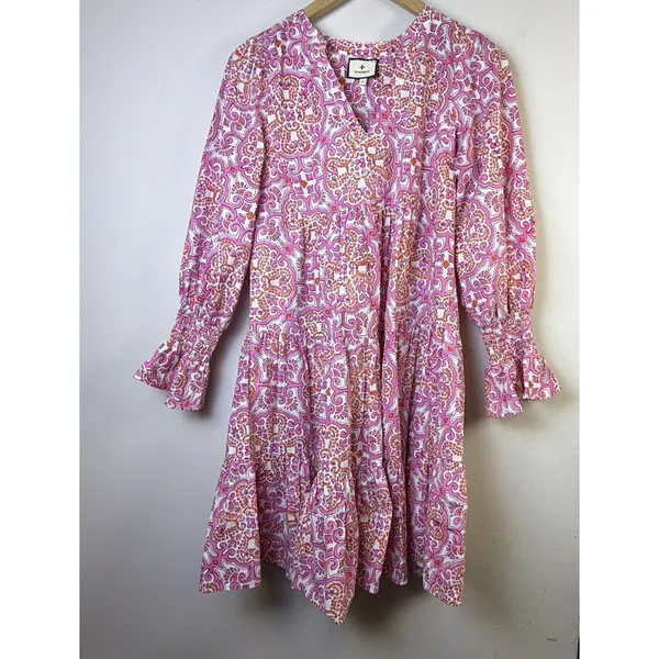 Tuckernuck Pomander Place Poplin swing Dress medium resort festival brunch - Image 2
