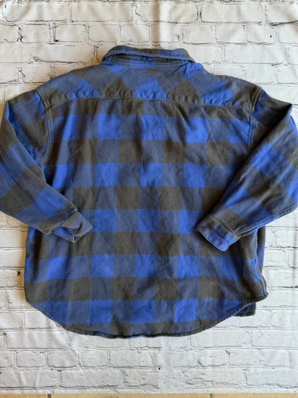 Aerie Plaid Flannel Shirt Women's Large Fall Button Down Cabincore Outdoor - Image 6