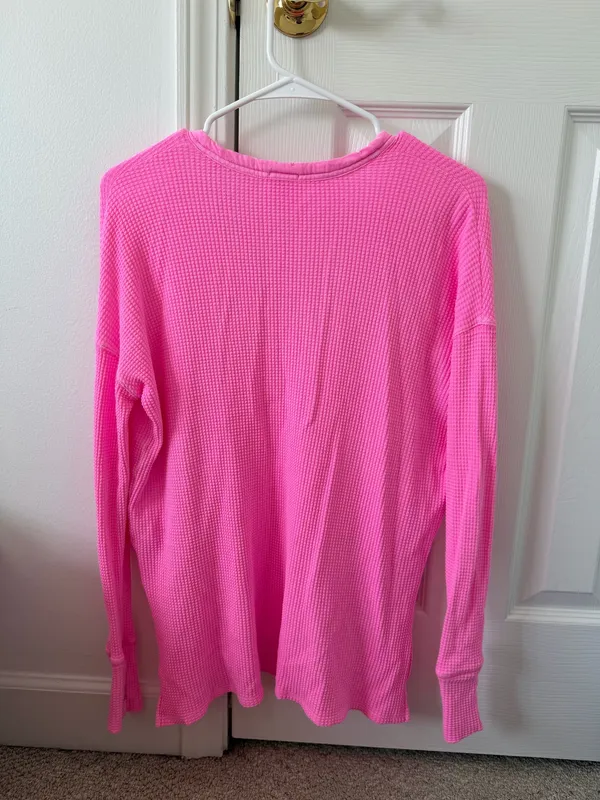 OFFLINE by Aerie Henley Long Sleeve Waffle - Image 2