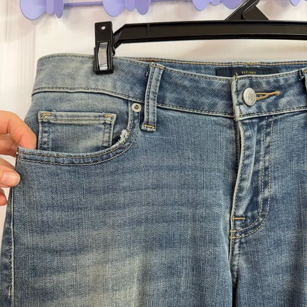 Lucky Brand blue medium wash‎ Lolita skinny cotton stretch jeans casual pants 6 - Image 2