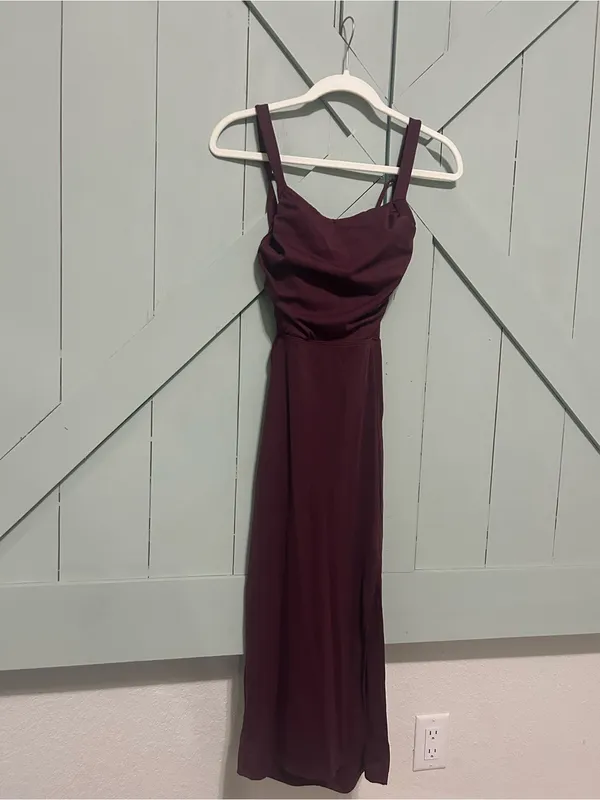 Halara Plum (Fig) Strappy Maxi Dress - Image 2