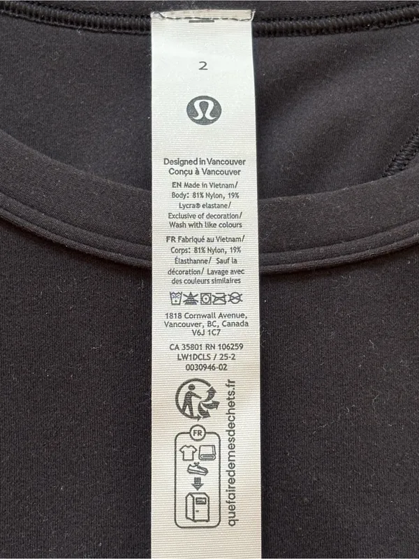 lululemon Align™ Black Waist-Length Racerback Tank Top - Image 3