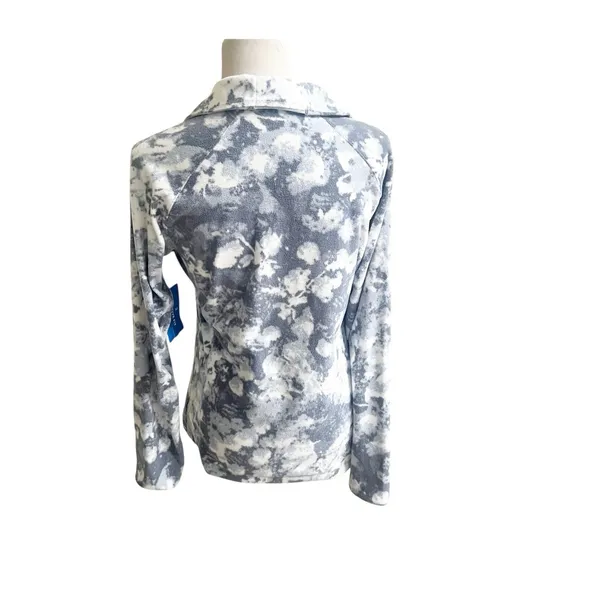 Columbia Active Fit Artic Air Fleece NWT Flannel Pullover Size Medium Grey Camo - Image 2
