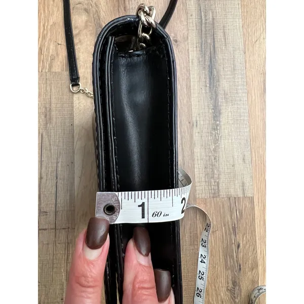 Kate Spade Black Crossbody Bag 100% Cow Leather‎ Gold Lock - Image 6