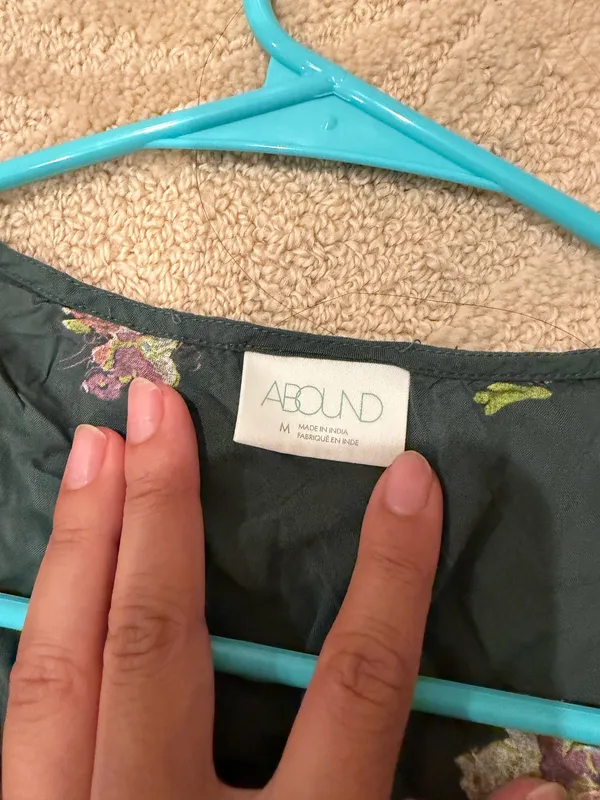 Abound green floral shorts set - Image 2