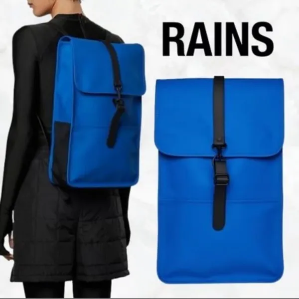 Rains Vibrant Blue Backpack - Image 2