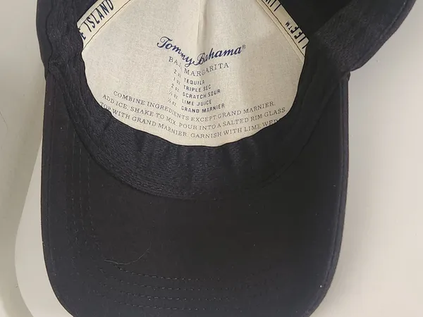 Tommy Bahama Black Embroidered Aloha Adjustable Hat One Size - Image 5