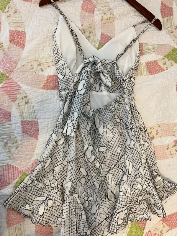 Boutique Custom Made Mini Dress Black - Image 2