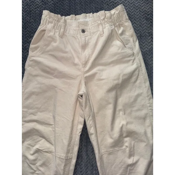 American Eagle Women's Real Good Stretch‎ Baggy Corduroy Cargo Pants Size 8 - Image 2