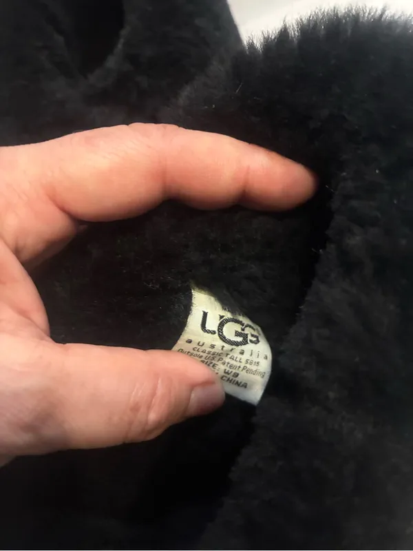 UGG Black Shearling Fold-Down Winter Boots - Image 4