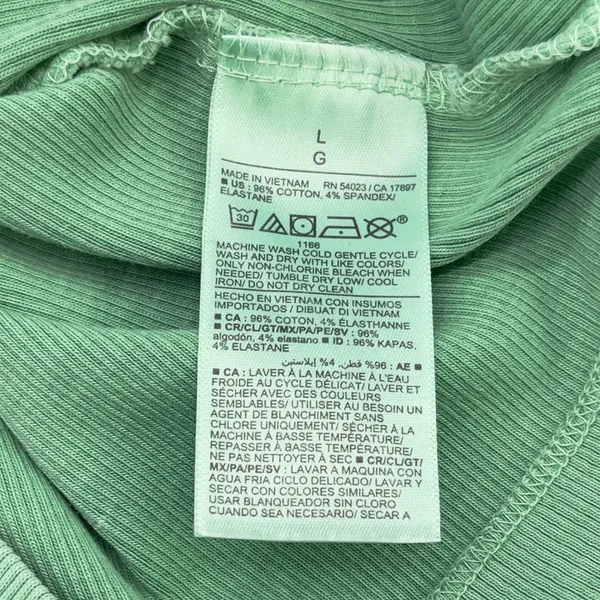 Old Navy Ribbed High Neck Mini Dress Womens L Stretch Minimal Coastal Soft‎ Girl - Image 7