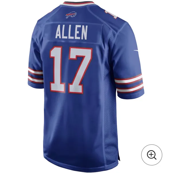 Men's Buffalo Bills Josh Allen Nike Royal Team Game Player Jersey - Image 2