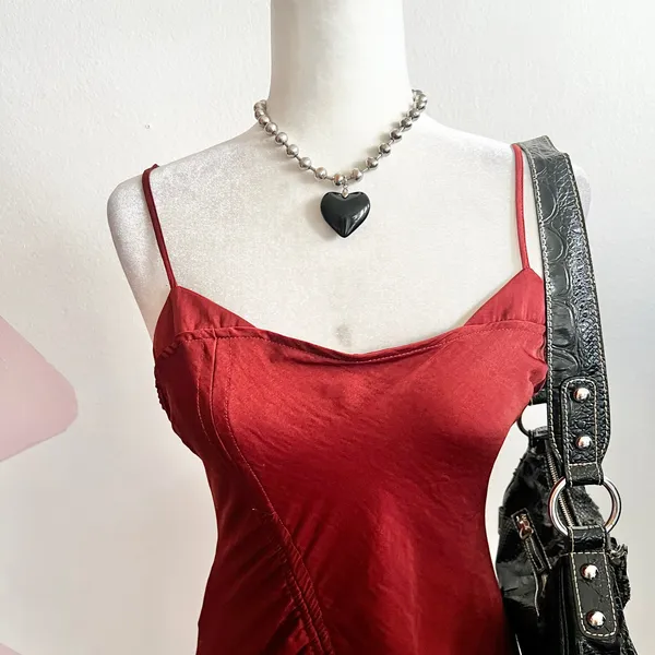 Intimately Free People Slip Dress Rust‎ Boho Bohemian Coquette Fairycore Size XS - Image 2