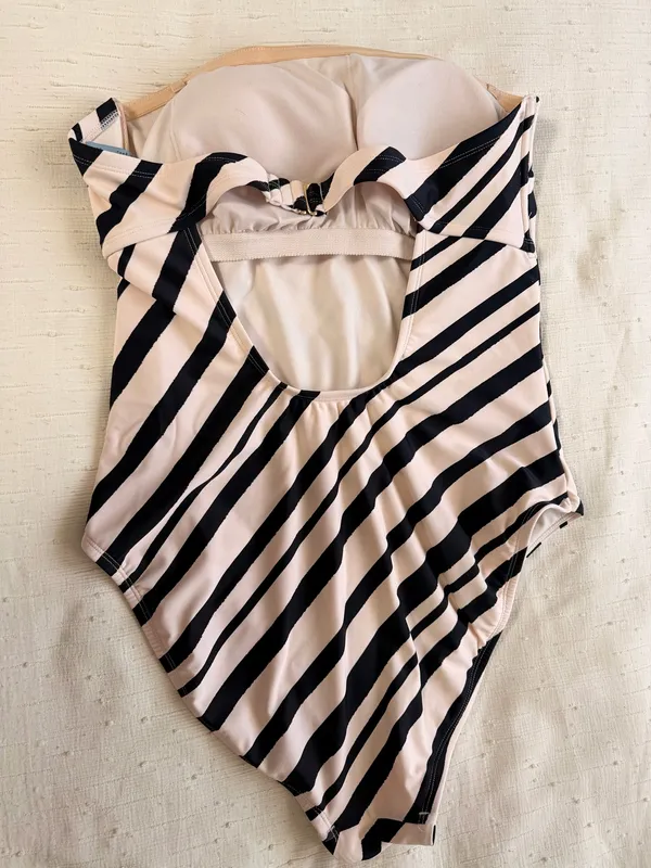 Strapless boutique Striped Swimsuit Multiple Size XL - Image 2