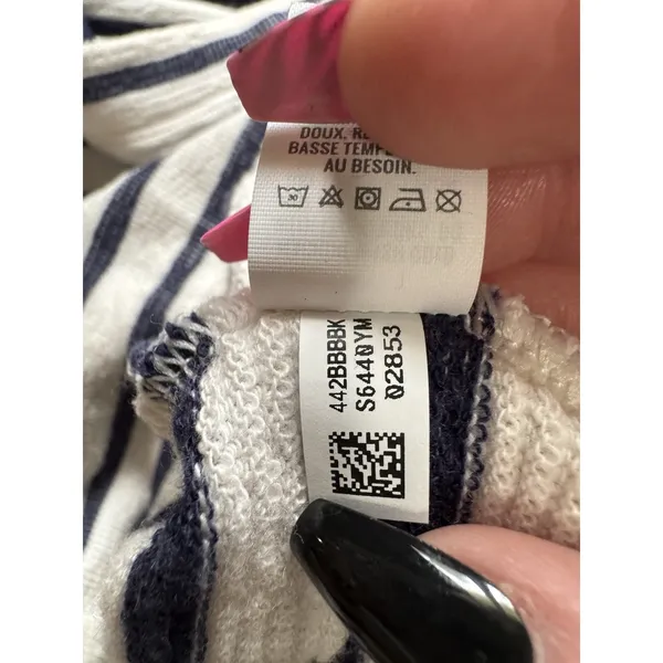 Aerie Striped Oversized M Terry‎ Relaxed Fit Tunic Swim Coverup Nautical Pool - Image 13