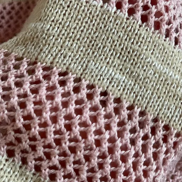 striped knit sweater Pink Size 2 - Image 2