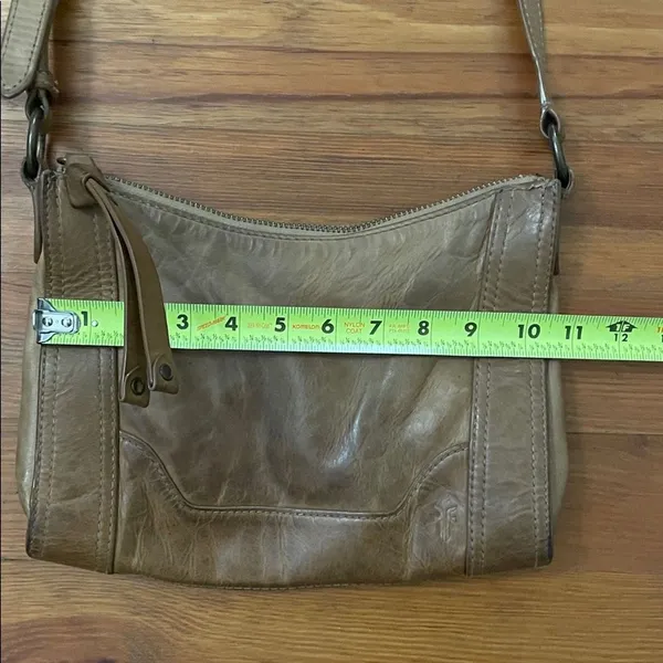 Frye Cognac Brown Melissa Crossbody Leather Shoulder Bag Purse Boho Western - Image 6