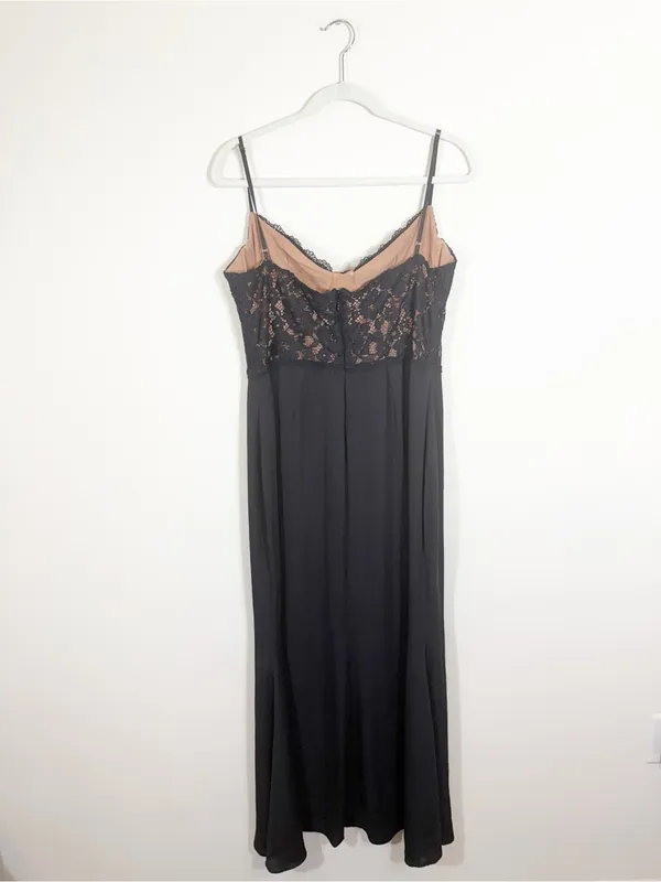 House of CB Cara Black Lace Corset Maxi Dress XL - Image 8