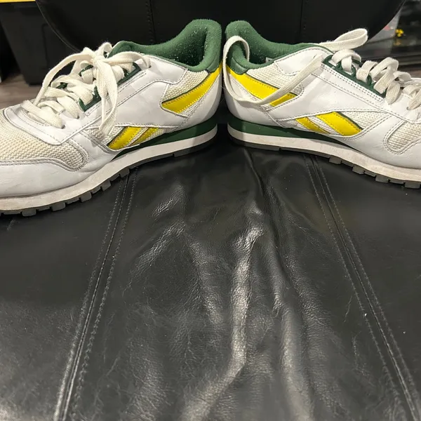Reebok White Sneakers with Yellow and Green Accents - Image 9