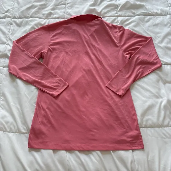 Peter Millar Pullover T Shirt Long Sleeve Womens Medium Pink Activewear Golf - Image 7