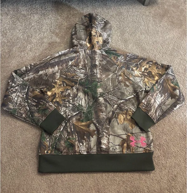 Under Armour Woodland Camo Jacket with Pink Accents - Image 2