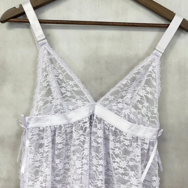 Rachel Roy Lace Cami Shorts Lingerie Set Women XL Pastel Floral Fairy Coquette‎ - Image 8