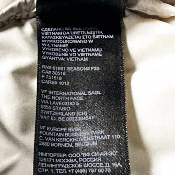 The North Face 550 Down Puffer Jacket XS Cream Off White Aconcagua - Image 11