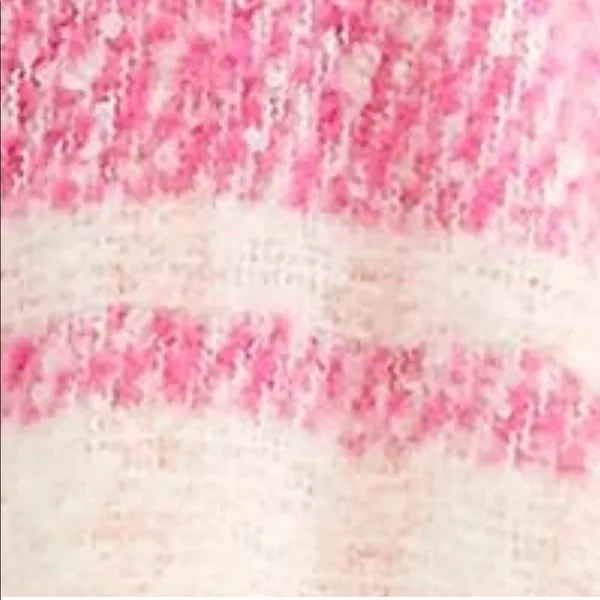Free People 💗 Gemini Plaid Blanket Scarf💗~petal pink🌷 - Image 4
