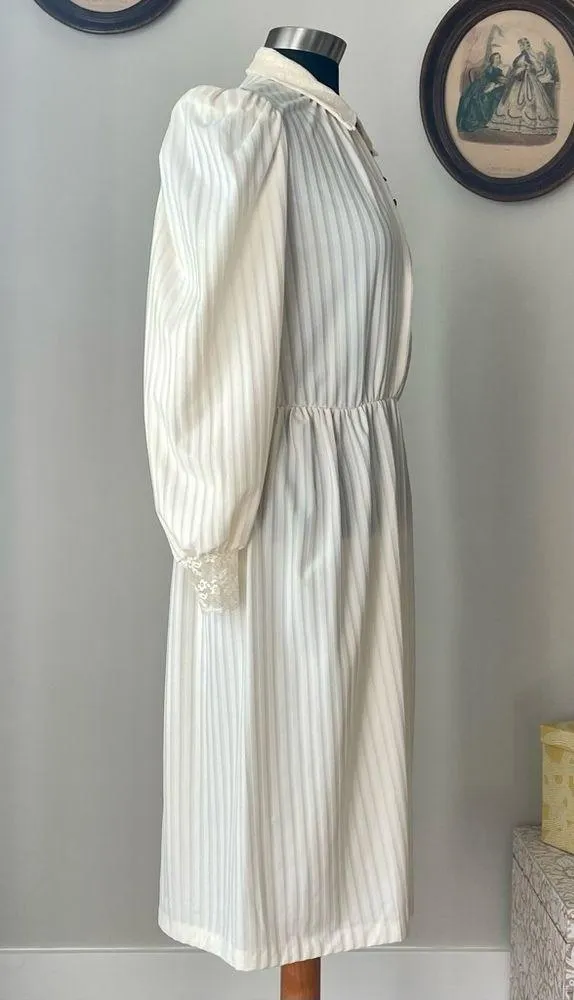 VINTAGE 1970s Edwardian Revival Dress - Image 7