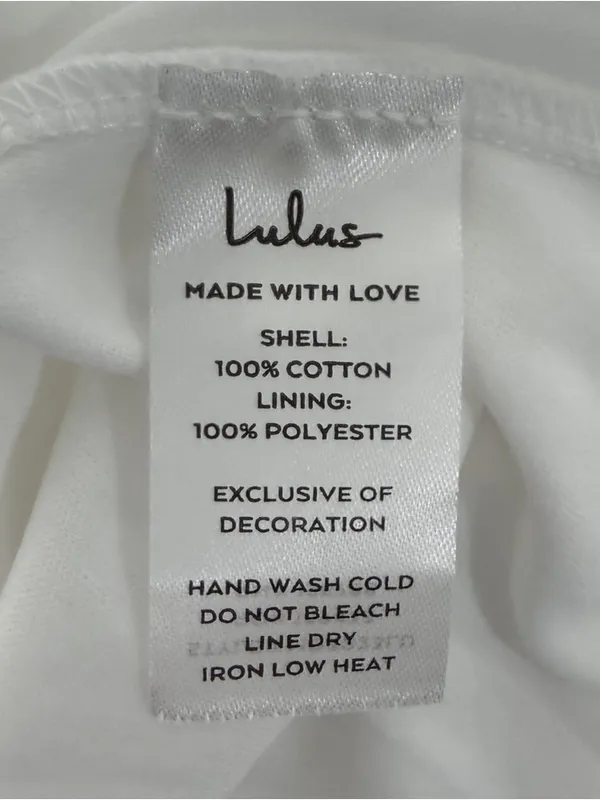 Lulus White Eyelet Halter Ruffle V Neck Ruffle Sicilian Sun Midi Dress New Large - Image 10