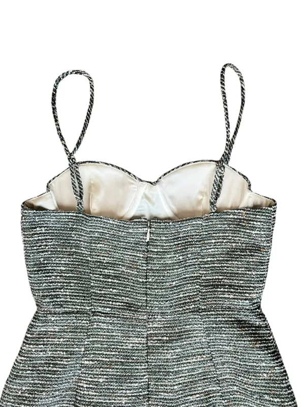 Lovers + Friends Women’s Aubrey Metallic Tweed Fit And Flare Mini Dress Size XS - Image 7
