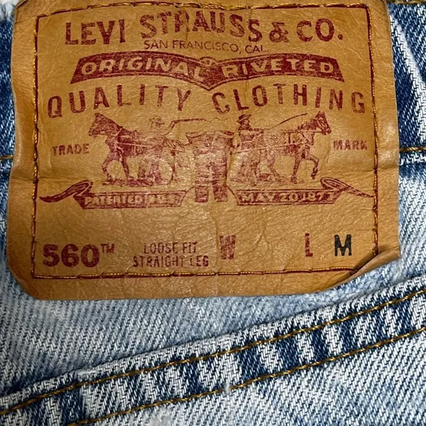 Vintage Levi's 560 Loose‎ Fit Straight Leg Jeans as is - Image 8