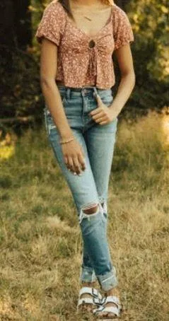 Vervet Ripped Skinny Jeans - Image 5