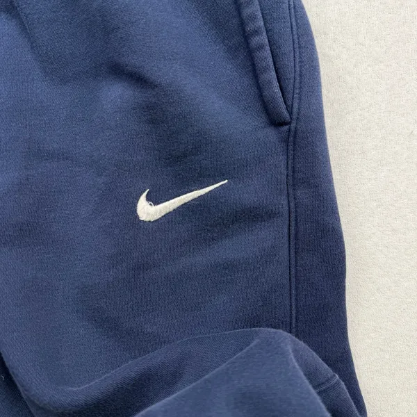 Nike Fleece Jogger Sweatpants Blue Unisex Medium Swoosh - Image 5