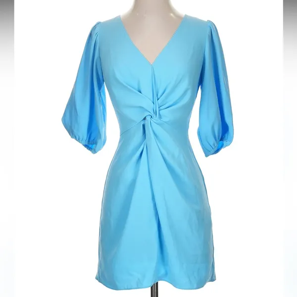 Amanda Uprichard New York Sky Blue Cocktail Dress Size XS - Image 10