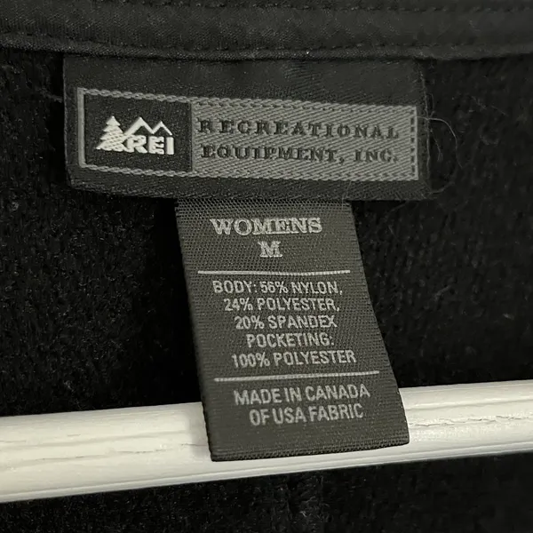 REI Women’s Softshell Fleece Lined Full Zip Hiking Jacket Black Size Medium - Image 5