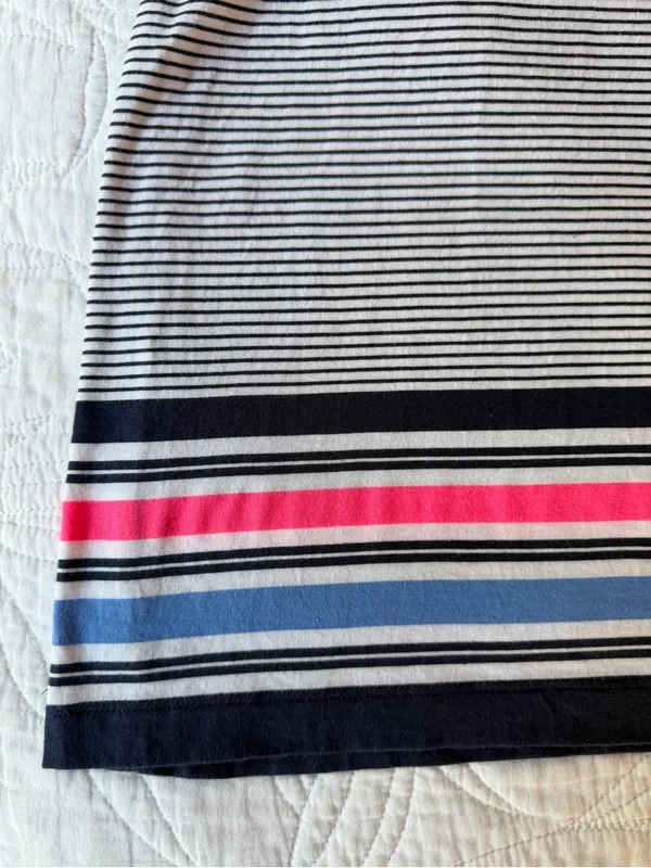 Lilly Pulitzer Navy Striped 3/4 Sleeve Boatneck Dress Size XL - Image 4